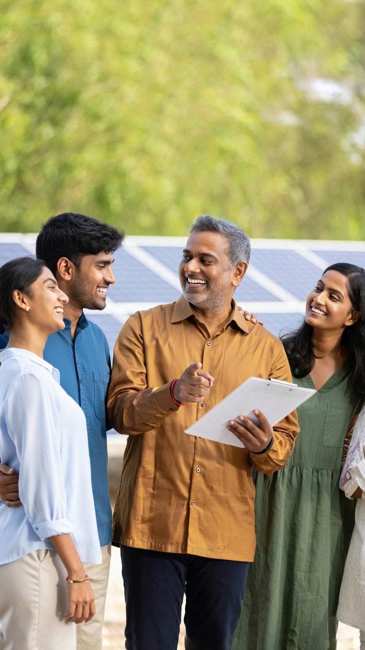 People enjoying a sustainable event