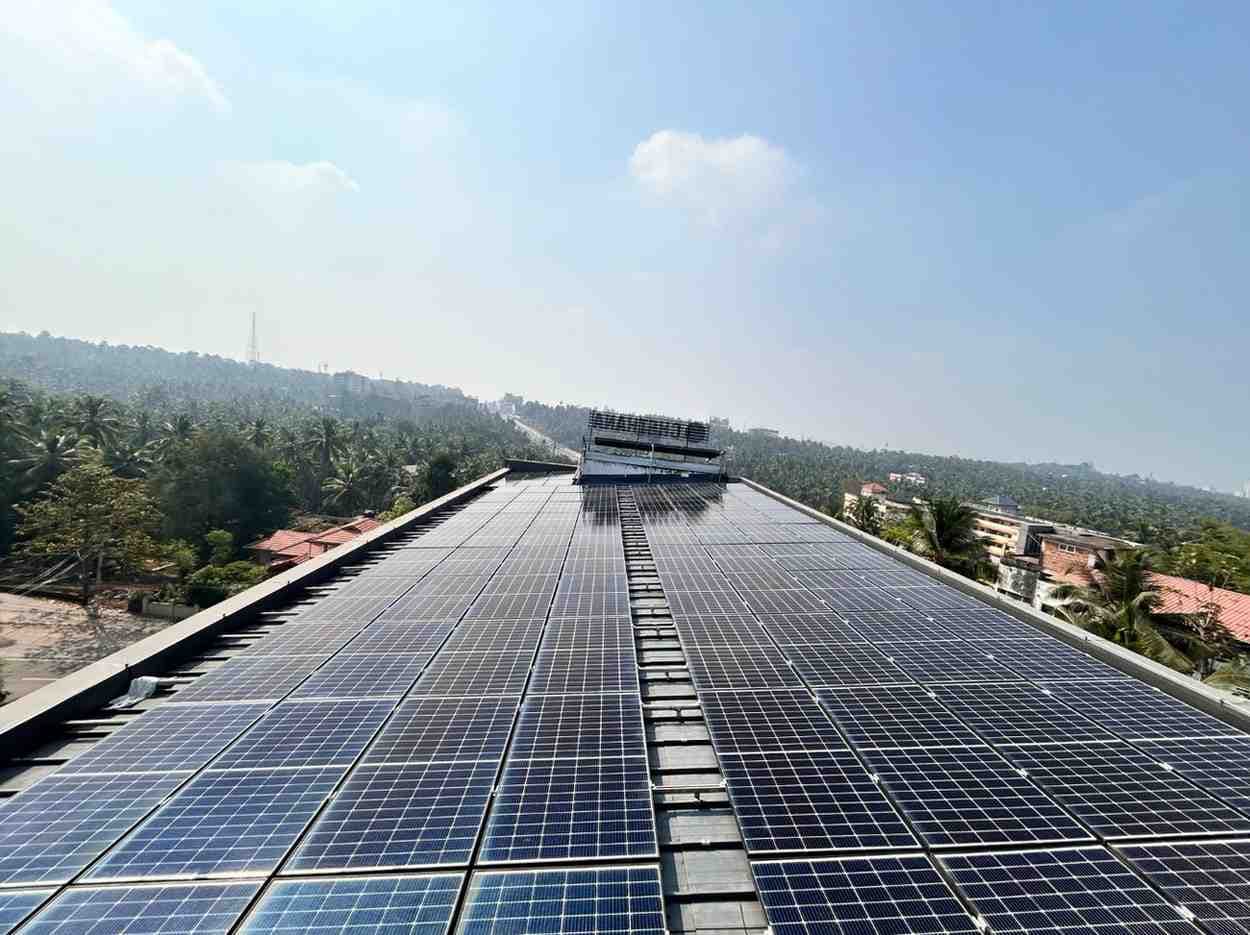 Residential solar panel installation on a Kerala home rooftop — Flarize